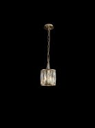 Vivienne French Gold Crystal Ceiling Lights Diyas Single Crystal Pendants